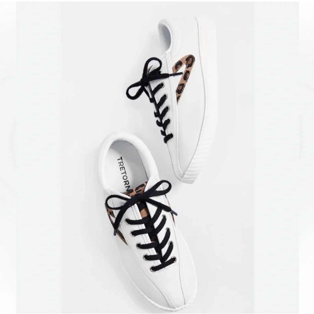 TRETORN Nylite Leather Plus Leather Lace Up Sneakers‎ Size 8.5 11 NWT
